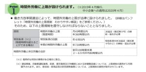 時間外労働の上限規制