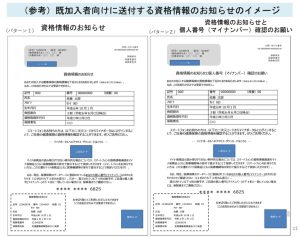 資格情報のお知らせ